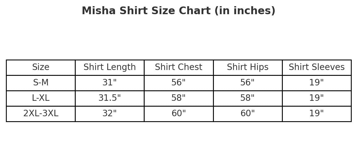 Misha Shirt
